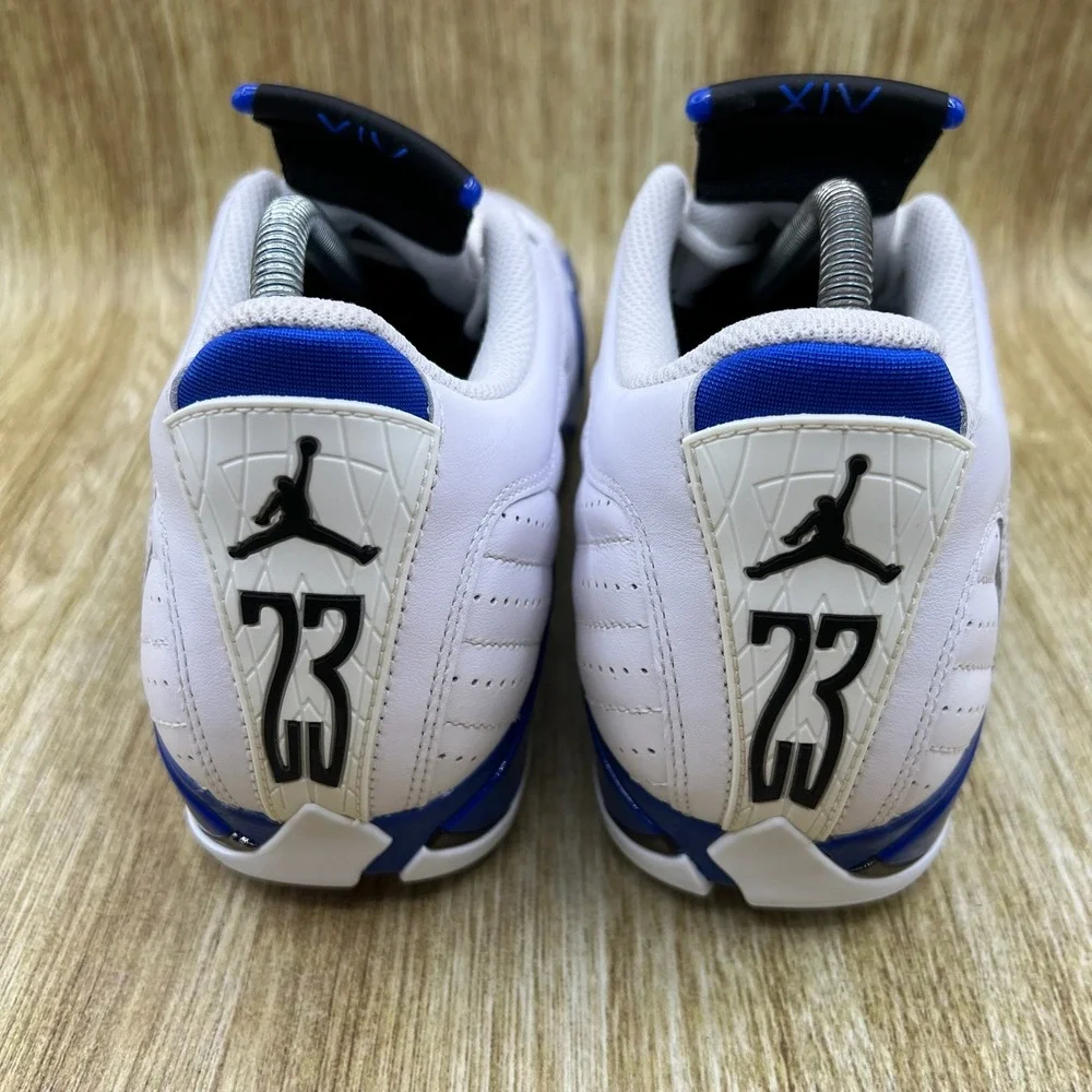 Nike Air Jordan 14 Retro Golf Men's Size 8.5 White Hyper Royal Spiked HJ7710-101